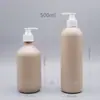 Botellas Biodegradables de Paja de Trigo Multiespecificación Transfronterizas para Cosméticos y Champú con Cabezales de Bomba de Presión, Botellas Vacías de Paja de Trigo
