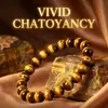 Nuevo Pulsera Natural de Círculo Único de Xiyin en Aliexpress, Regalo Estilo Europeo y Americano, Pulsera de Piedra Ojo de Tigre Amarillo Transfronteriza