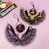 Cachecol de Malha Halloween Gato e Cachorro Transfronteiriço Chapéu com Corda Elástica para Cães Pequenos e Médios Decoração Pet