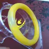 Imitação de fábrica pulseira de jade pulseira de vidro pagamento de dívidas Jade barra redonda leite amarelo jade pulseira tenda Jade 10 yuan modelo