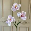 3 Flores de Íris Artificiais para Decoração de Casamento, Decoração de Casa, Adereços de Fotografia e Arranjos Florais