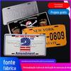 Placa de Licença Criativa Nostálgica Retro Americana Placa de Metal Personalizada Placa Decorativa Personalizada de Ferro para Café Bar