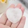 Piedra de la suerte Ágata Cristal Piedra Semipreciosa Corazón Piedra para el Pulgar Forma de Corazón Piedra de Descompresión Olvidadiza Piedra de Sanación por Cristal