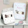 Espejo de Maquillaje para Cachorros, Portátil para Viajes en Casa, Anticaídas, Espejo de Maquillaje de Alta Definición, Espejo de Maquillaje Plegable