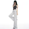 Jeans Feminino Lyocell Casual Stretch Micro Flare Solto Emagrecedor Moda Tendência Verão 2026