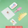 Mesa de Pastel de Cumpleaños Vajilla Cuchillo Tenedor Velas Juego de Vajilla Desechable Cuchillo Tenedor Plato Vela Juego Cuatro en Uno