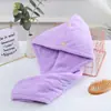 Gorro para cabello seco de vellón de coral de alta densidad engrosado, gorro de baño absorbente de agua, toalla para cabello seco con dobladillo, pañuelo para la cabeza de otoño e invierno de secado rápido, venta al por mayor