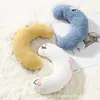 Almohada de Peluche para Mascota Forma de Media Luna Almohada para Gato Almohada en Forma de U para Sueño Profundo Fabricante Venta al por Mayor Mascota Perro