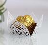 Amazon vendas diretas gelo branco caixa de doces laser oco casamento chocolate caixa de doces Paper Lace em estoque atacado
