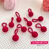 Banda de goma para niños Niña Trenza Accesorios para el cabello de Año Nuevo que no dañan el cabello Cuerda elástica para el cabello Anillo para el cabello de pulgar rojo para bebé