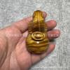 Yiming Xianyuan Madera de Nanmu Hilo Dorado Patrón de Ola Adorno Tallado a Mano Regalo Decoración de Oficina