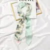 Lenço de seda pequeno longo faixa de cabelo lenço de fita Coreia do Sul primavera e outono cinto versátil lenço decoração de pescoço protetor solar fino feminino
