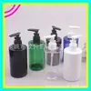 Botella Bomba Azul Marrón Verde 300ml Pico de Pato Botella Gordita Botella de Jabón de Manos Botella Dispensadora de Gel de Ducha 300ML Botella de Loción