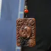 Pendente de Cabide de Raio Natural Pingente da Besta dos Quatro Deuses Madeira de Jujuba Escultura Bagua Pingente de Bagagem de Mão Taiji Reggio Sem Incidente Pingente