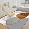 Tapete Simples de Veludo Cristal para Mesa de Centro para Uso Doméstico, Carpete Moderno para Sala de Estar, Sensação de Luxo Leve de Alta Qualidade, Tapete de Quarto ao Lado da Cama com Design Linear