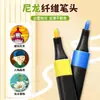 Caneta Marcadora Acrílica com Ponta Macia 48 Cores Caixa Portátil Ferramentas de Arte para Estudantes Caneta Colorida Empilhável Caneta Marcadora para Pintura e Colorir