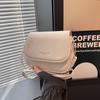 Bolsa pequena quadrada estilo coreano texturizada casual crossbody bolsa pequena bolsa simples fofa feminina 2024 nova bolsa de ombro bonita e elegante