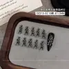 Decorações de Halloween para Unhas em Liga de Zinco Crânio Novo Estilo Gótico Escuro Asas de Metal Aranha Acessórios de Nail Art Strass