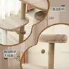 Vendas diretas da fábrica de origem: fabricante de brinquedos para animais de estimação oferece uma luxuosa estrutura de escalada para gatos com ninho e cápsula espacial, economizadora de espaço e resistente ao desgaste