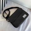Bolsa Carteiro Masculina Transfronteiriça, Bolsa Transversal Versátil, Bolsa de Ombro Casual, Bolsa com Aba, Bolsa Feminina, Bolsa de Ombro Masculina Simples Estilo Coreano