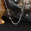 Collar Cuadrado Geométrico de Plata de Ley 925 para Mujer ins Cadena Simple para Clavícula Elegante Diseño de Nicho Estilo Fresco Joyería