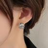 Pendientes Huecos con Patrón de Nube Vintage para Mujer, Pendientes de Nuevo Estilo Chino Modernos y Únicos, Tendencia en Accesorios para Orejas Desgastados