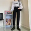 Calça Jeans de Cintura Alta para Mulheres, Emagrecimento e Realce da Altura, Estilo Primavera e Outono 2026, Corte Reto Solto, Estilo Harem, Calça Cenoura Estilo Estudante Pai