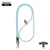 Lanyard Popular para Teléfono Móvil de Muñeca 6mm Fuerte para Colgar en el Cuello Cruzado Ajustable Exterior Montañismo Cuerda Trenzada Anti-Pérdida Color Pistola