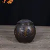 Artesanía de Lata para Té de Ciruelo de Latón, Orquídea, Bambú y Crisantemo, Lata de Té Decorativa Creativa para Escritorio de Oficina, Artesanía Decorativa de Cobre