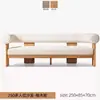 Sofá Externo Pátio Varanda Sofá de Teca Liga de Alumínio Jardim Externo Design Elegante Conjunto Combinado de Móveis de Madeira Maciça