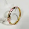 Yongge Jewelry Pulsera Estilo Corte Retro Europeo y Americano Flor Multicolor Goteo de Aceite Nuevo Estilo Chino Esmalte Fragmento Floral Pulsera