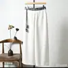 Nuevos Pantalones de Verano de Pierna Ancha con Cintura Ceñida Estilo Retro Chino 2026 Nuevo Patrón de Escamas de Dragón Jacquard de Cintura Alta Sueltos Casuales Pantalones Cortos