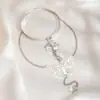 Pulseira de Braço Borboleta Multicamadas Europeia e Americana Transfronteiriça, Pulseira de Braço Borboleta de Corrente Oca Banhada a Ouro, Corrente de Braço Aberta Exquisita Atacado