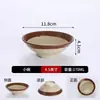 Vajilla Retro Nostálgica Irrompible de Melamina para Fondue, Bol para Agua, Copa de Vino, Plato para Aceite de Fondue de Comida Callejera, Bol y Plato