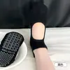 Calcetines deportivos para mujer, calcetines cortos elásticos profesionales para Pilates, yoga, fitness, con tiradores para levantar el talón y características antideslizantes de silicona, calcetines Zhuji