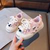 Zapatillas de Velcro para Niños 2023 Primavera y Otoño Nuevas Lindas Zapatillas Antideslizantes de una Sola Capa para Niños Zapatos Blancos para Niñas