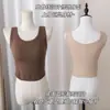 Camiseta regata de algodão puro para garota estilosa com bojos base de cor contrastante não precisa de sutiã bandeau roupa íntima roupa externa sem alças roupa íntima