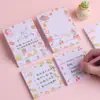 Osito Conejo Fruta Notas Post-it Lindas Papel de Notas Estilo Ins Notas de Mensaje Desprendibles Manual del Estudiante de Primaria Pegatinas Decorativas