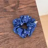Ramo Azul Estrella ~ Versión coreana de flor de margarita anillo para el pelo para mujer sentido de alta gama accesorios para coleta baja cuerda para la cabeza pequeña fresca para viaje