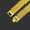Pulsera de reloj de hombre hip-hop europeo y americano con diamantes completos, chapado en oro al vacío de 18 quilates, pulsera dominante, pulsera, joyería, primera generación de cabello