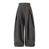 Yidao Vintage Otoño 2026 Nueva Colección: Pantalones de alta gama plisados y fluidos para hombre y mujer, con un estilo americano relajado de pierna ancha.