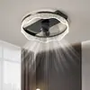 Luz Principal de Sala Nueva de Gama Alta y Atmosférica Luz de Ventilador de Techo Integrada de Lujo Ligero Italiano Luz de Ventilador de Techo para Restaurante y Dormitorio