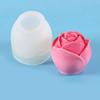 Molde tridimensional para velas con aroma a rosa, molde de silicona para decoración de tartas de chocolate y azúcar, molde para hielo