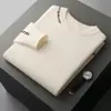 Suéter de Punto Grueso para Hombre, Otoño e Invierno, Nuevo, Cuello Redondo, Manga Larga, Línea Desgastada, Suéter de Punto Cálido Casual de Moda para Hombre