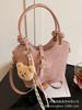 Novas bolsas femininas 2025, bolsa tipo balde popular, primavera e verão, design de nicho, bolsa transversal de ombro único, bolsa de mão de alta qualidade