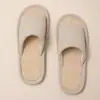 Pantuflas de Lino para el Hogar para Mujer, Pantuflas de Piso de Verano para Pareja, Pantuflas de Algodón y Lino para Todas las Estaciones para Hombre