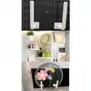 Estante de pared con tablero perforado mejorado y engrosado para uso doméstico, sin taladro, para almacenamiento en dormitorio, cocina y baño