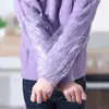 100 Mangas Transparentes de Plástico Grueso, Desechables, Impermeables y Resistentes a Manchas para Cocina, Hogar y Trabajo para Adultos