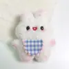 Babador Fofo, Acessórios Pingente de Boneca Porquinho e Coelho, Babador de Pérola Coelho Blush, Pingente de Bolsa Boneca Porco