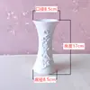 Vaso de Flor Redondo de Plástico para Simulação, Plástico Espessado, Resina Cerâmica Imitação, Vaso de Flor Redondo Pequeno Criativo para Arranjos Florais e Enfeites